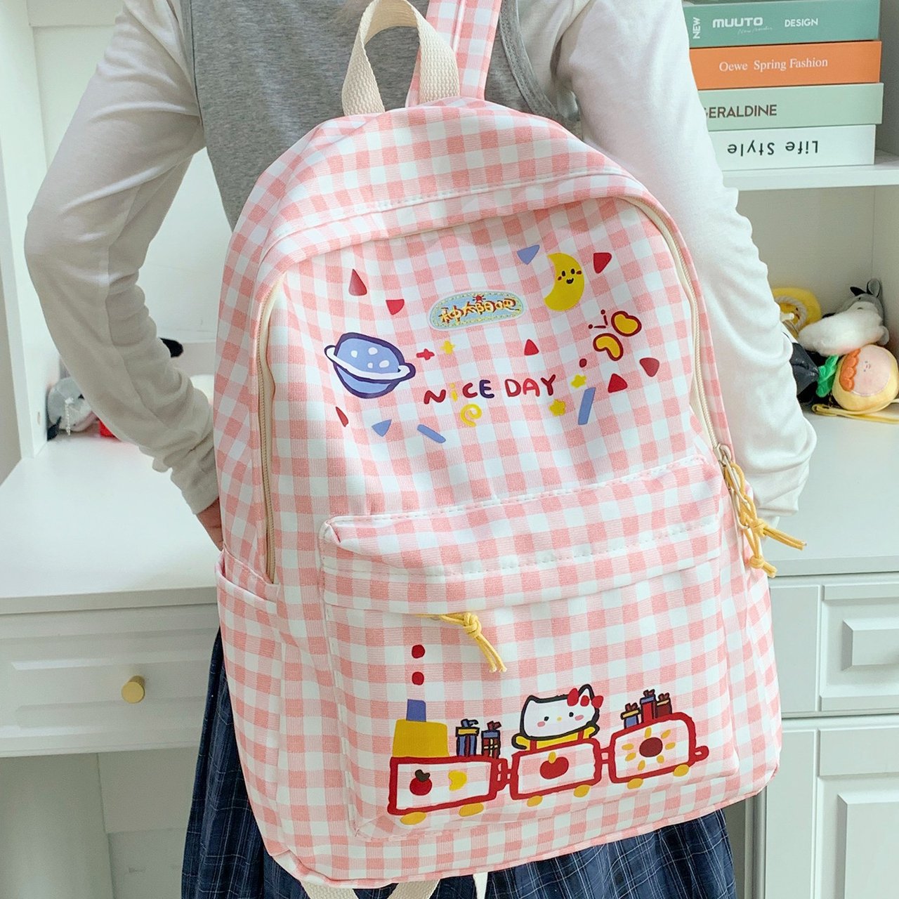 14 Inch Laptop Backpack Nylon School Travel Daypack