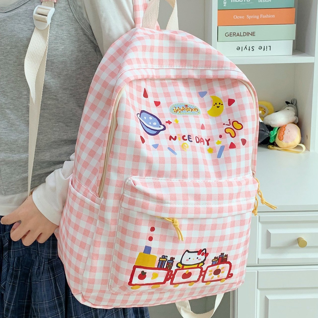 14 Inch Laptop Backpack Nylon School Travel Daypack